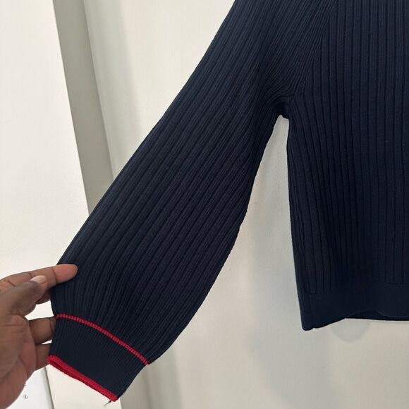 Talbots RWB Nautical Cardigan Sweater MP - Picture 4 of 6